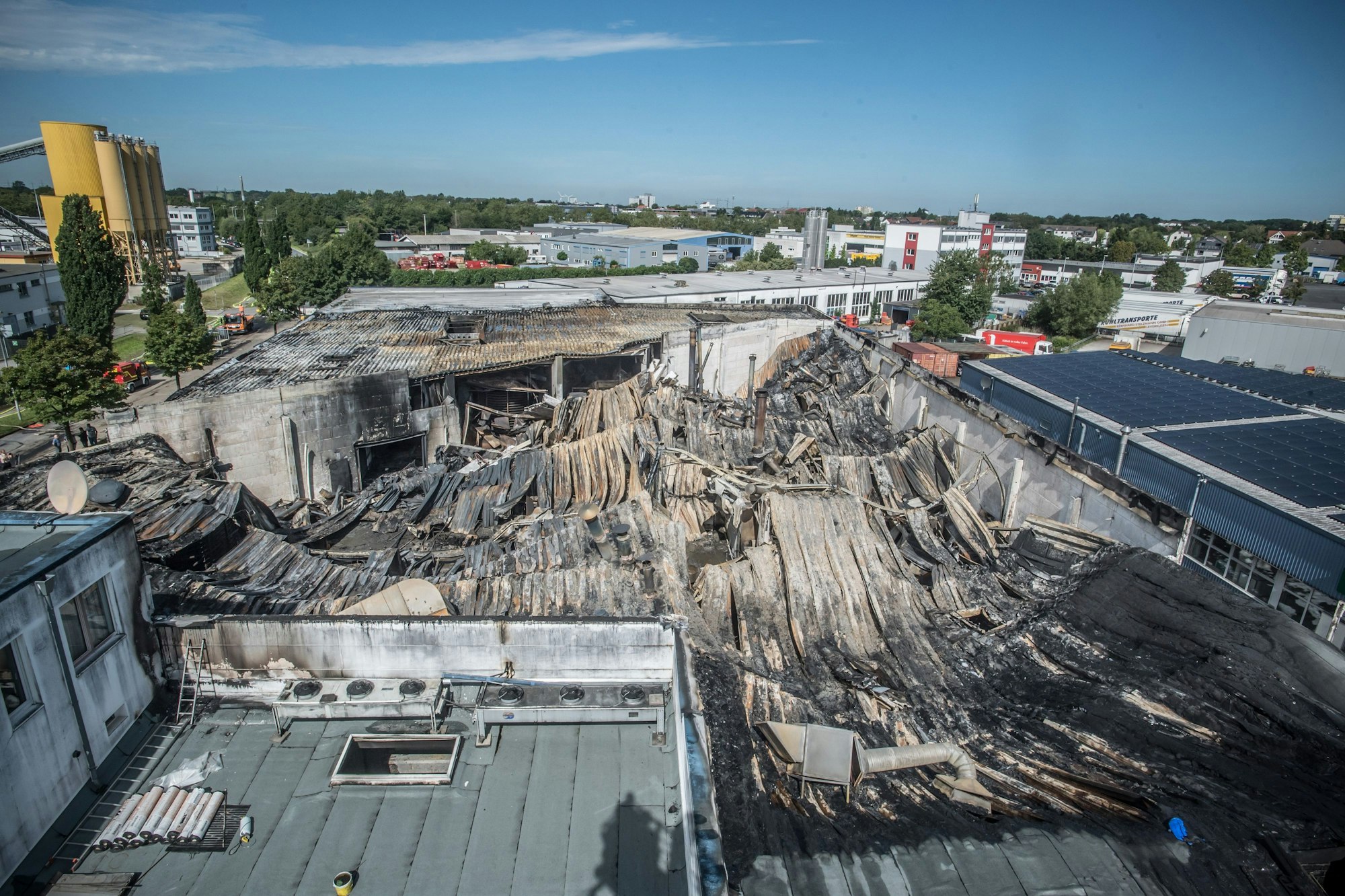 Am Tag nach dem Brand. Foto: Ralf Krieger