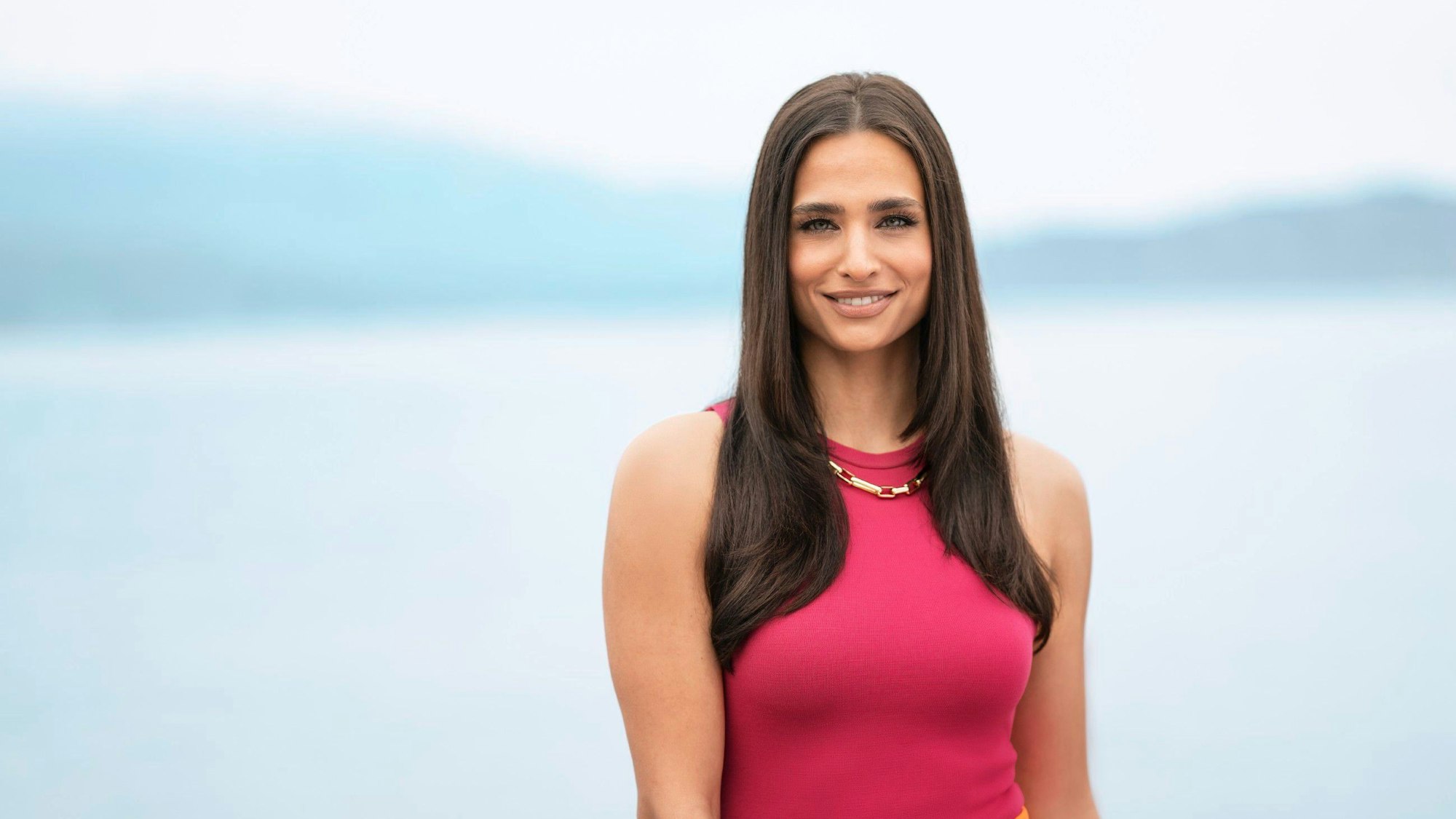 TV-Moderatorin Amira Pocher im Portrait.