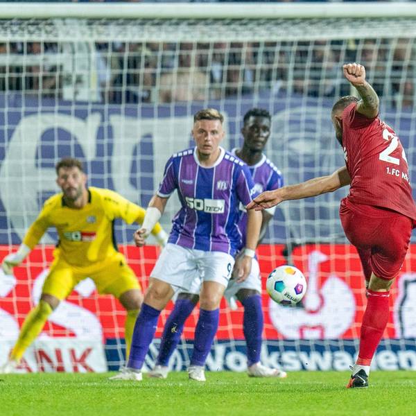 Jeff Chabot traf mit einem Linksschuss zum 3:1 in der Verlängerung gegen Osnabrück.