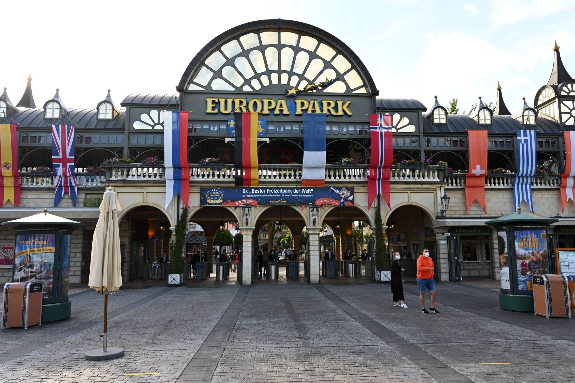 Der Europa-Park in Rust, Baden-Württemberg.