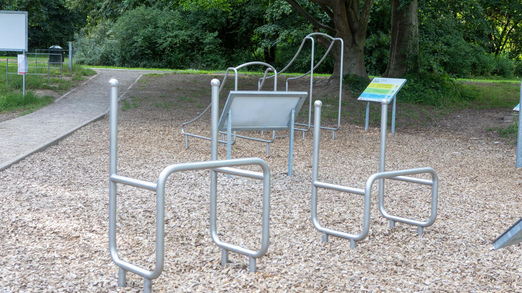 Fitness-parcours an der Groov in Zündorf