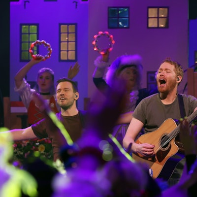 Miljö auf der Bühne der ZDF-Mädchensitzung im Tanzbrunnen.