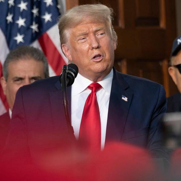 (FILES) President Donald Trump's personal lawyer Rudy Giuliani listens as US President Donald Trump delivers remarks to the City of New York Police Benevolent Association at the Trump National Golf Club in Bedminster, NJ, on August 14, 2020. Donald Trump was indicted August 14, 2023 on charges of racketeering and a string of election crimes after a sprawling two-year probe into his efforts to overturn his 2020 defeat to Joe Biden in the US state of Georgia, according to a court filing.
The indictment named a number of co-defendants including Trump's former personal lawyer Rudy Giuliani, who pressured local legislators over the result after the election, and Trump's White House chief of staff, Mark Meadows. (Photo by JIM WATSON / AFP)