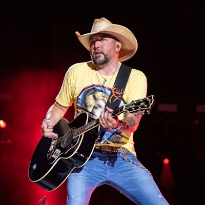 US-Countrysänger Jason Aldean bei einem Auftritt in Nashvile in 2022.