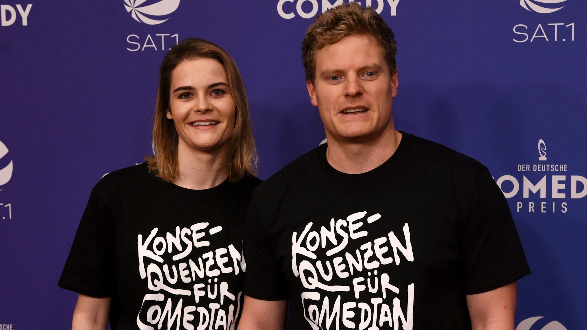 Comedy Preis Verleihung in der Kölner Schanzenstraße.
Hazel Brugger und Thomas Spitzer