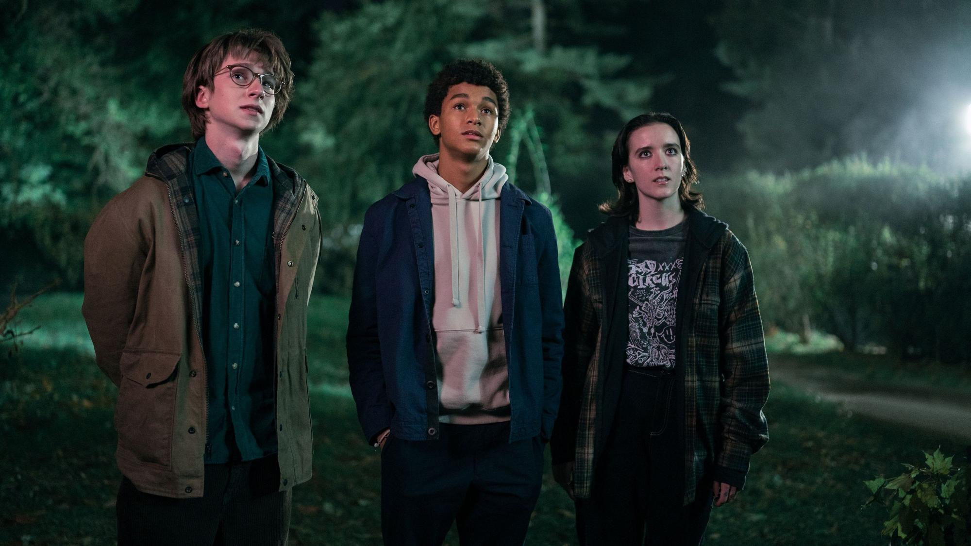 Adrian Greensmith (Arthur "Spoon" Spindell), Jaden Michael (Mickey Bolitar), Abby Corrigan (Ema Winslow)