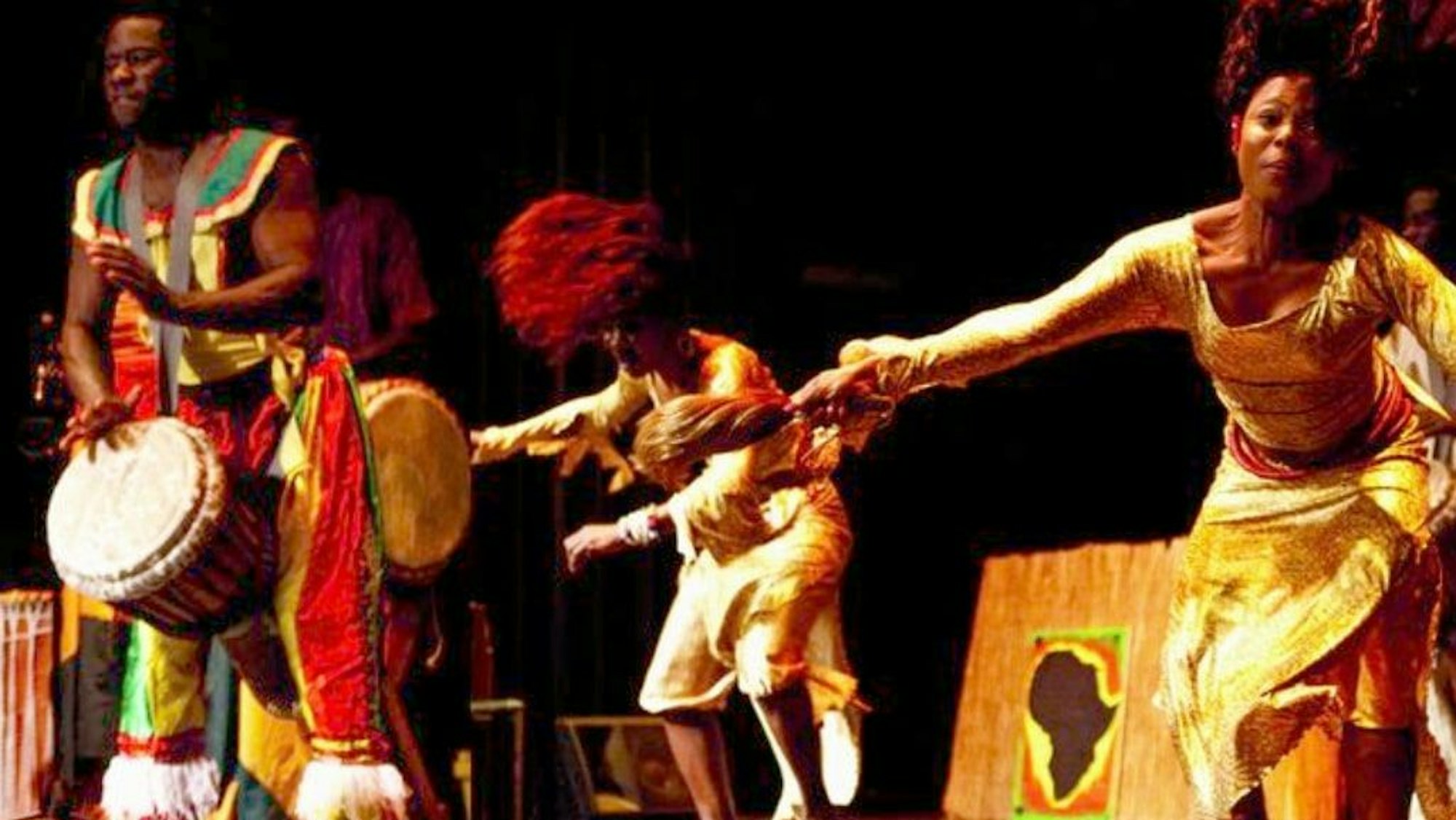 Die Band Mama Africa beim Auftritt.