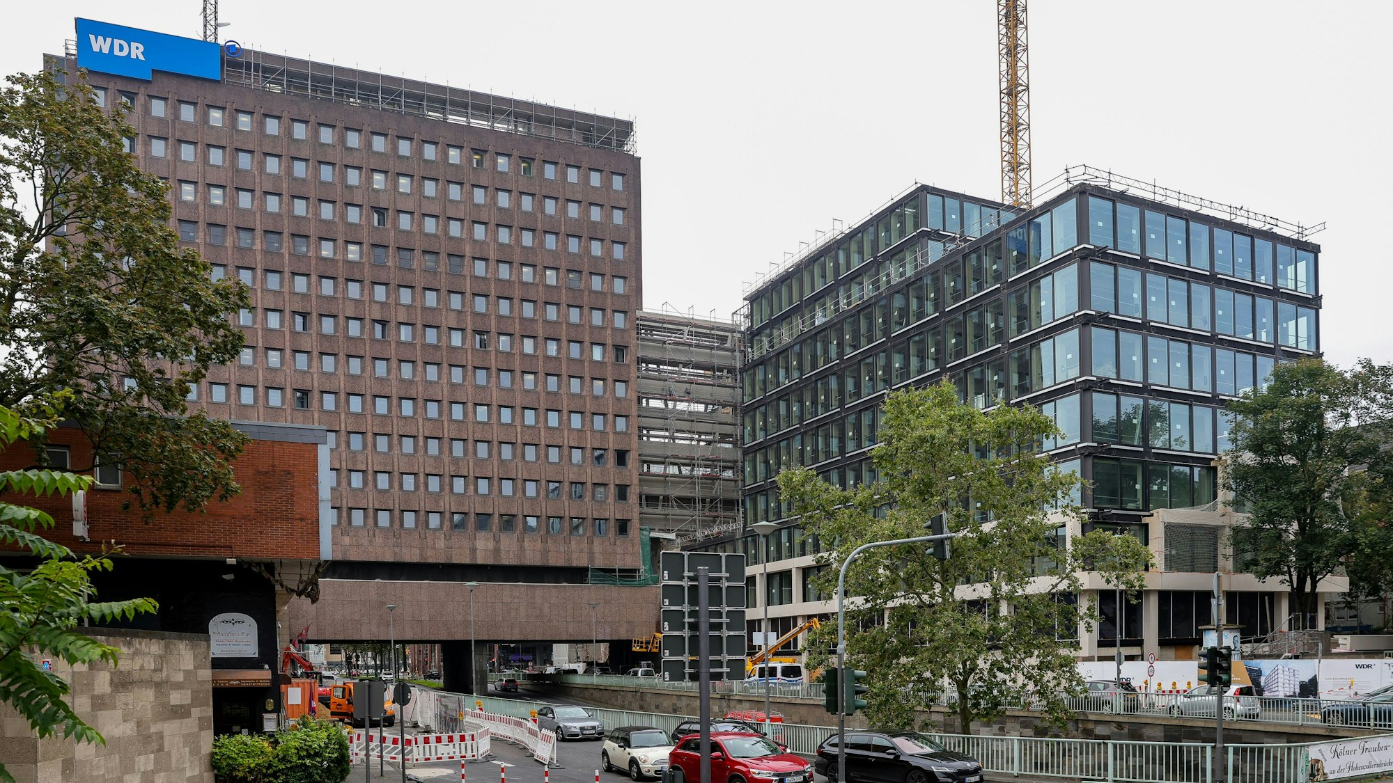 16.08.2023, Köln: Die Baustelle des WDR-Filmhaus an der Nord-Süd-Fahrt.
Foto: Michael Bause