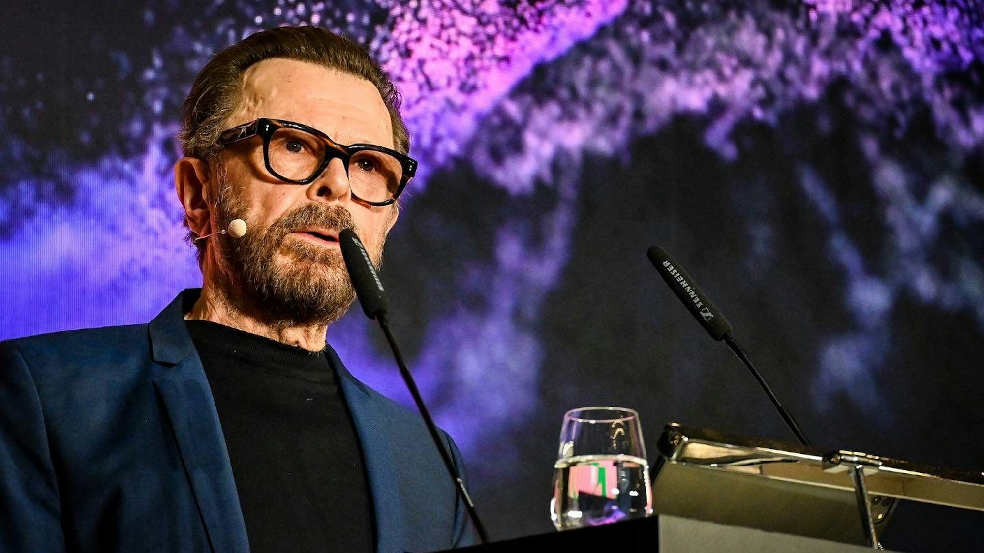 ABBA-Musiker Björn Ulvaeus spricht auf der Innovationskonferenz DLD.