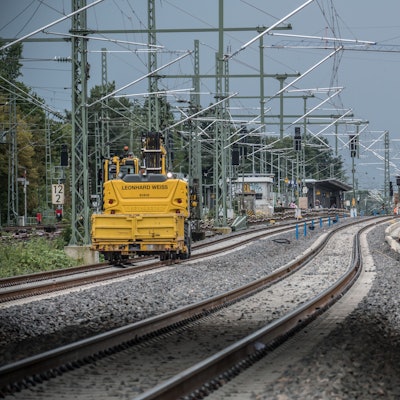Gleisbauarbeiten nördlich des Bahnhofs Leverkusen-Mitte. Foto: Ralf Krieger
