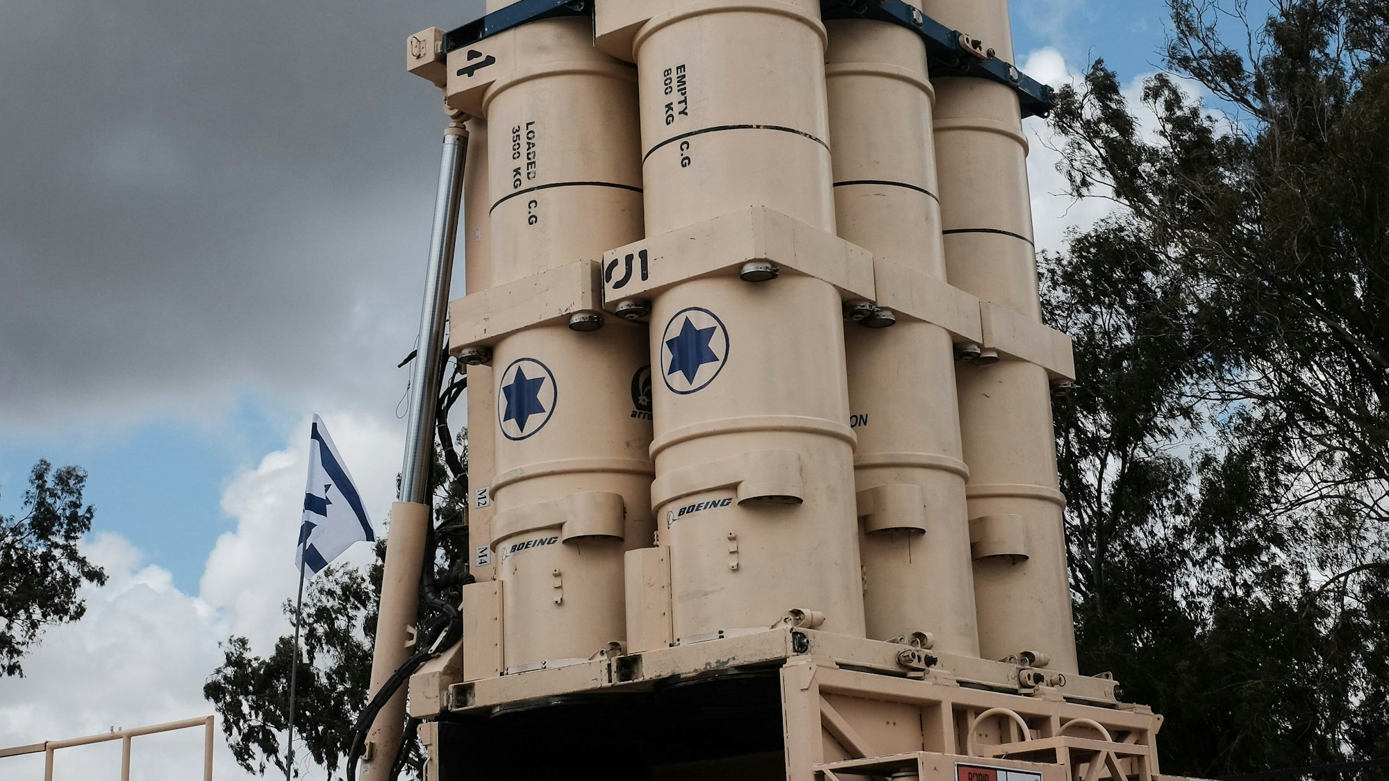 Das israelische Raketenabwehrsystems Arrow 3.