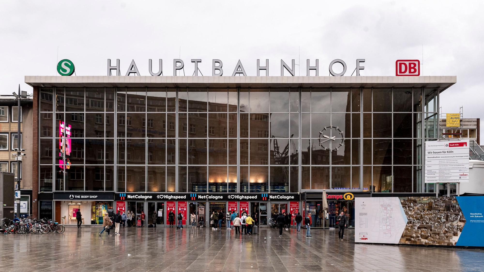 Außenansicht des Kölner Hauptbahnhofs