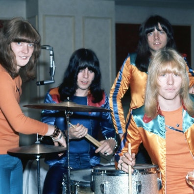 Mitglieder der britischen Glam-Rock-Band The Sweet.