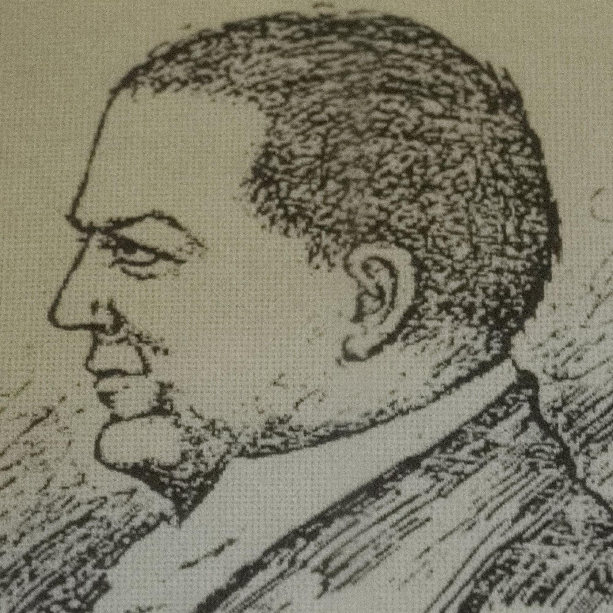 Das Bild zeigt eine Kohlezeichnung des Bad Münstereifeler Arztes Friedrich Joseph Haass.