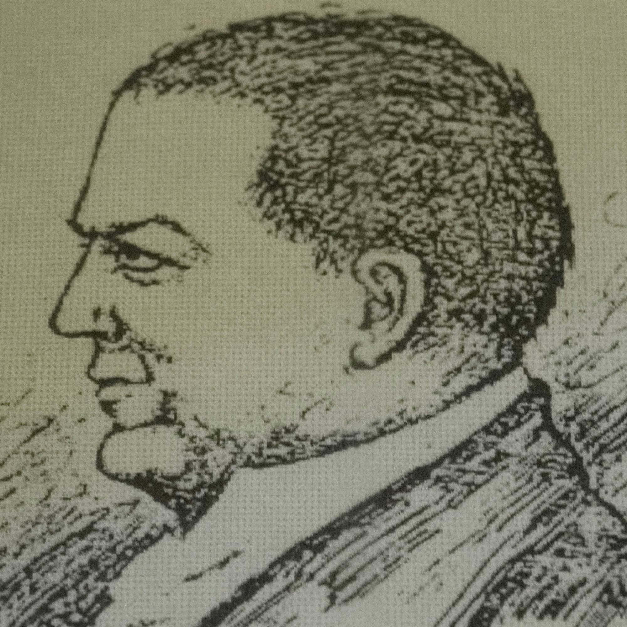 Das Bild zeigt eine Kohlezeichnung des Bad Münstereifeler Arztes Friedrich Joseph Haass.