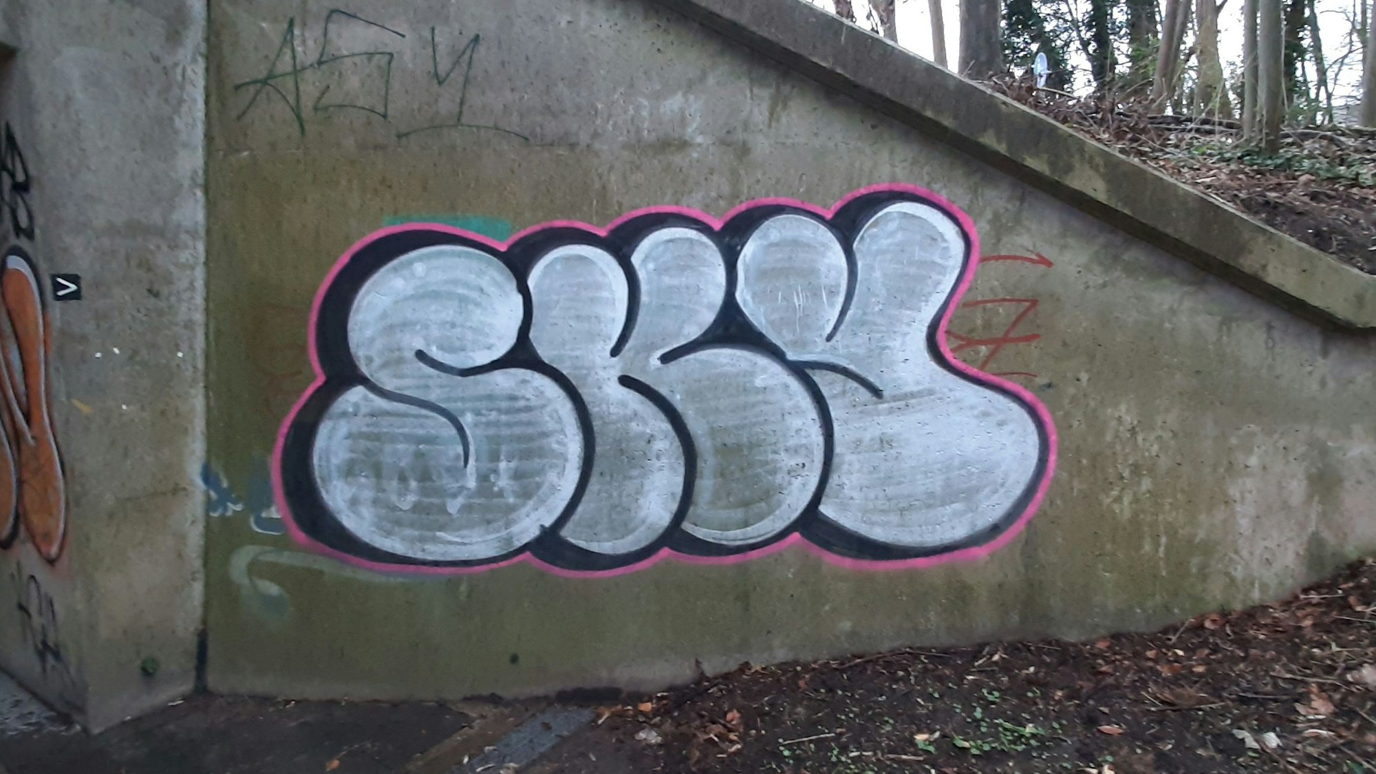 Graffiti in Leverkusen / Rundgang mit Carsten Klett