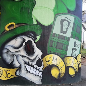 Graffiti in Leverkusen / Rundgang mit Carsten Klett