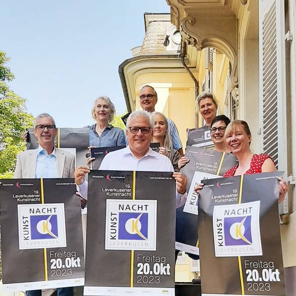 Die Verantwortlichen und Organisierenden der 19. Leverkusener Kunstnacht.