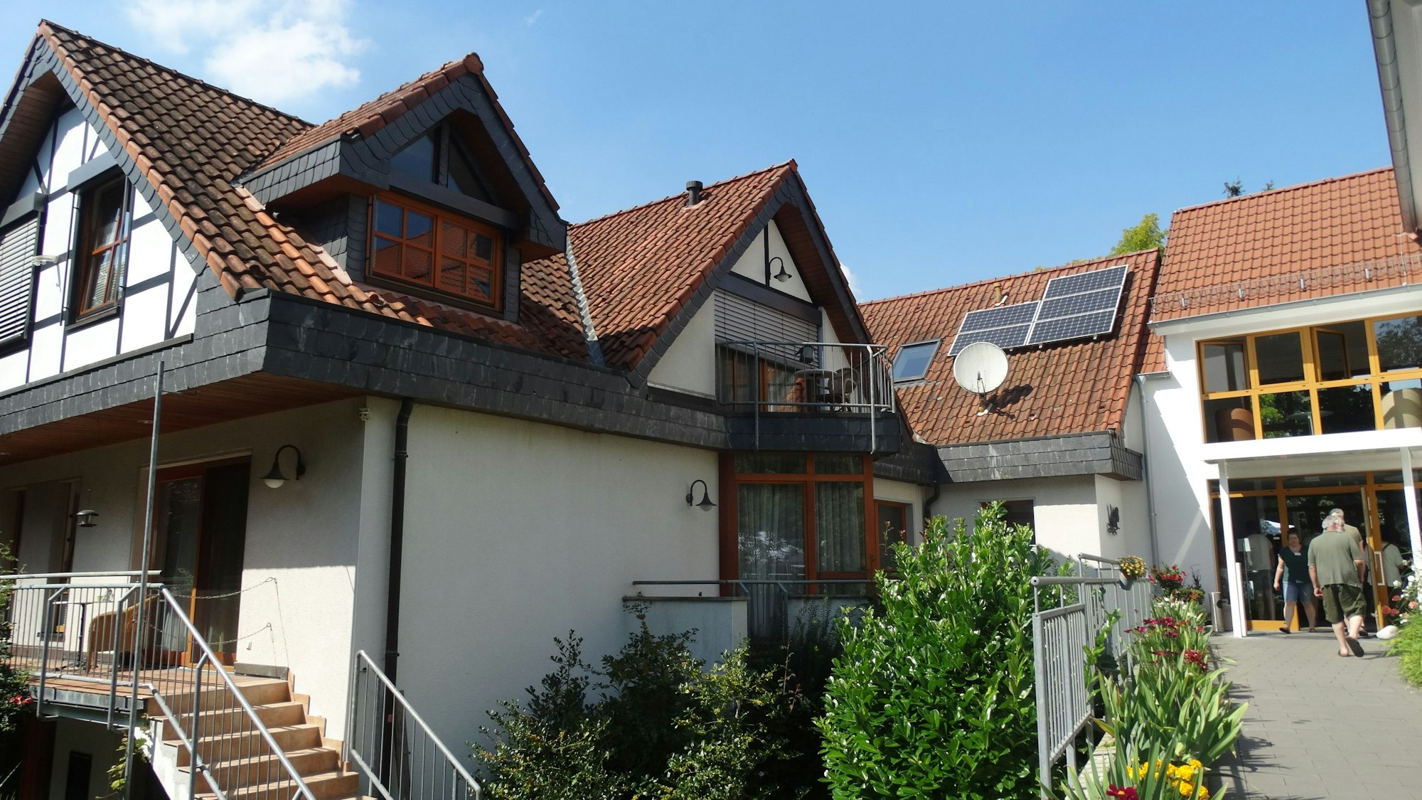 Im Fachwerkhaus-Stil präsentiert sich der neue Anbau.