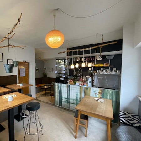 Innenraum eines Cafés