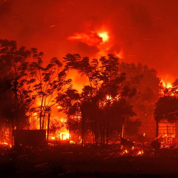 Das Feuer verbrennt ein Haus im Dorf in der Nähe der Stadt Alexandroupolis in der nordöstlichen Region Evros.