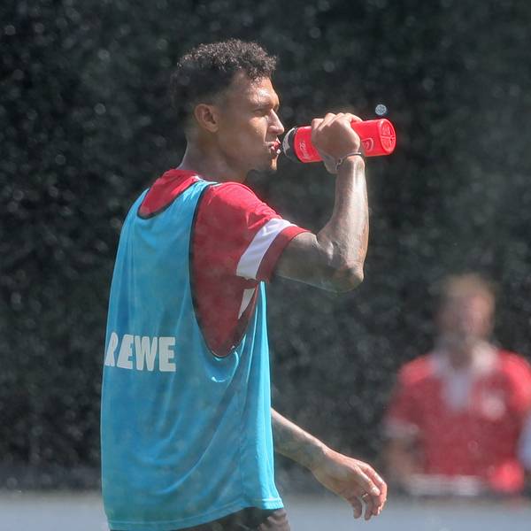 Das Training am Mittwoch überstand Davie Selke ohne sichtbare Probleme.