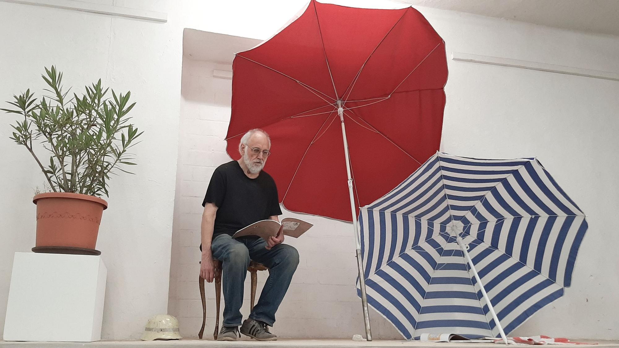 Peter Kaczmarek im Künstlerbunker Opladen.