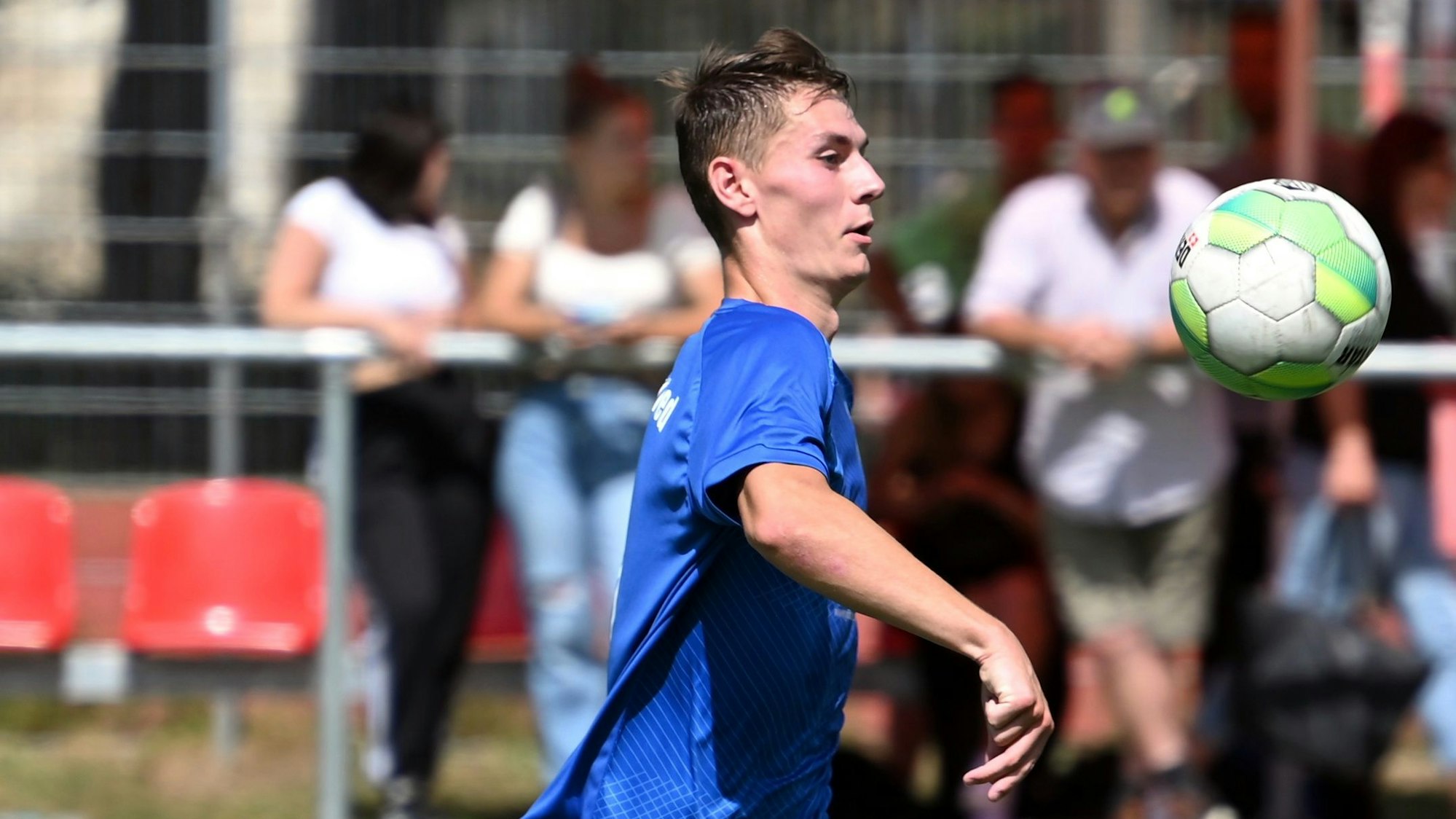 21.08.2022, Fussball-Alkenrath-Bergfried Leverkusen
Jan Fromke (Bergfied)
Foto: Uli Herhaus