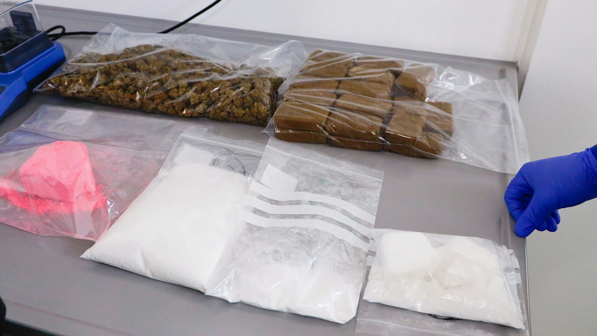 Verschiedene illegale Drogen