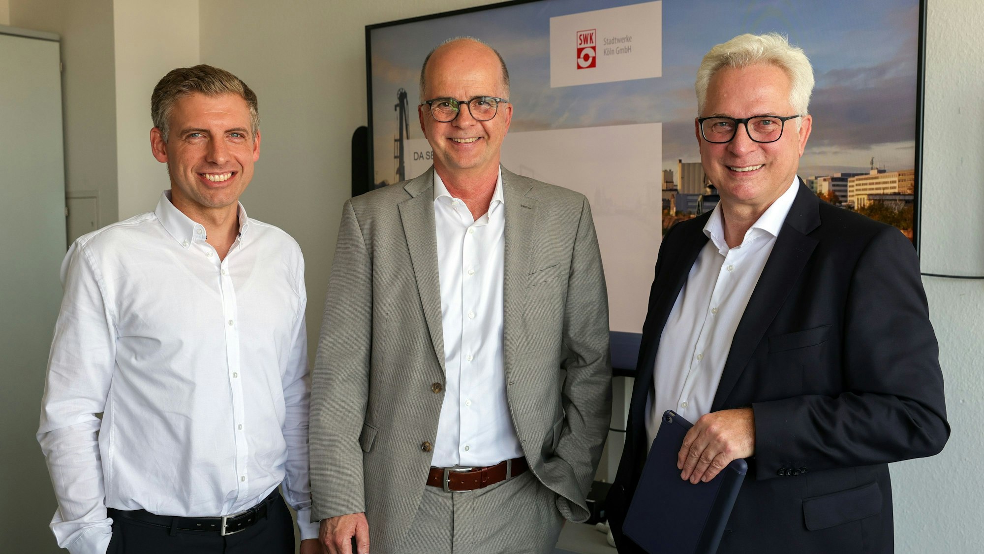 Stellten die Finanzübersicht vor:  (v.l.n.r.) Pascal Guhl, Markus Greitemann und Andreas Röhrig.