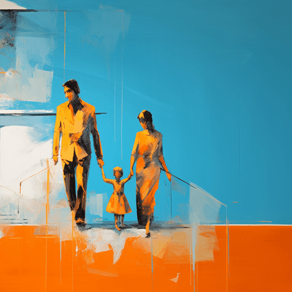 Illustration: Paar mit Kind
