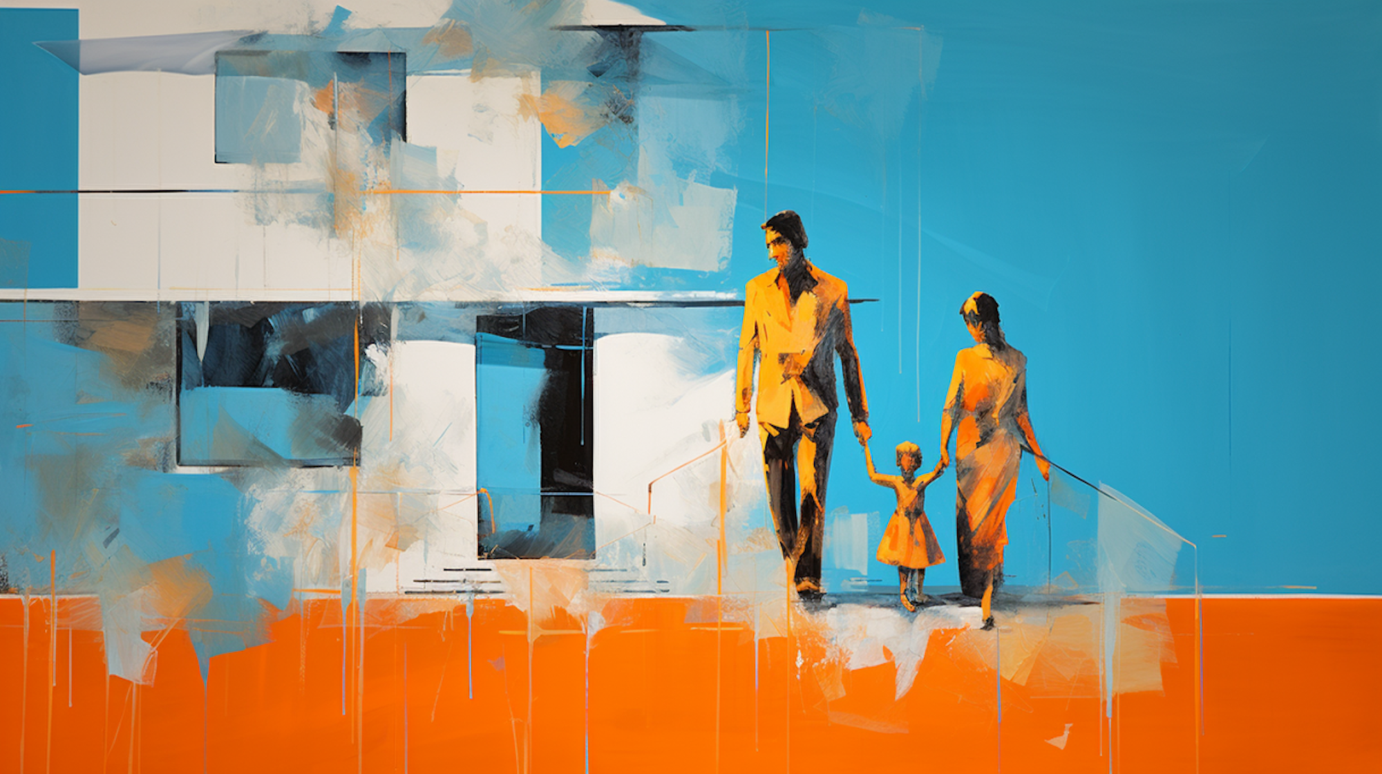 Illustration: Paar mit Kind