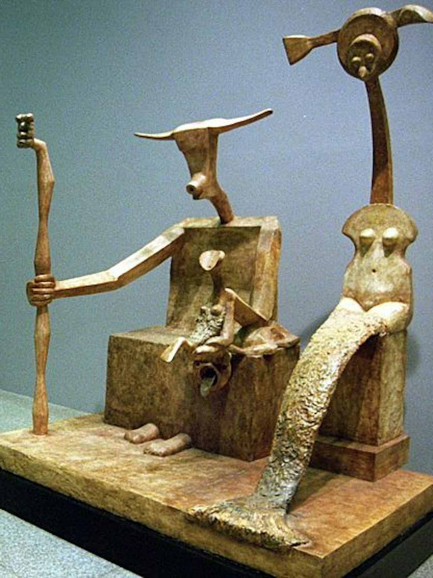 Die Berliner Capricorne-Bronze (1948) von Max Ernst.