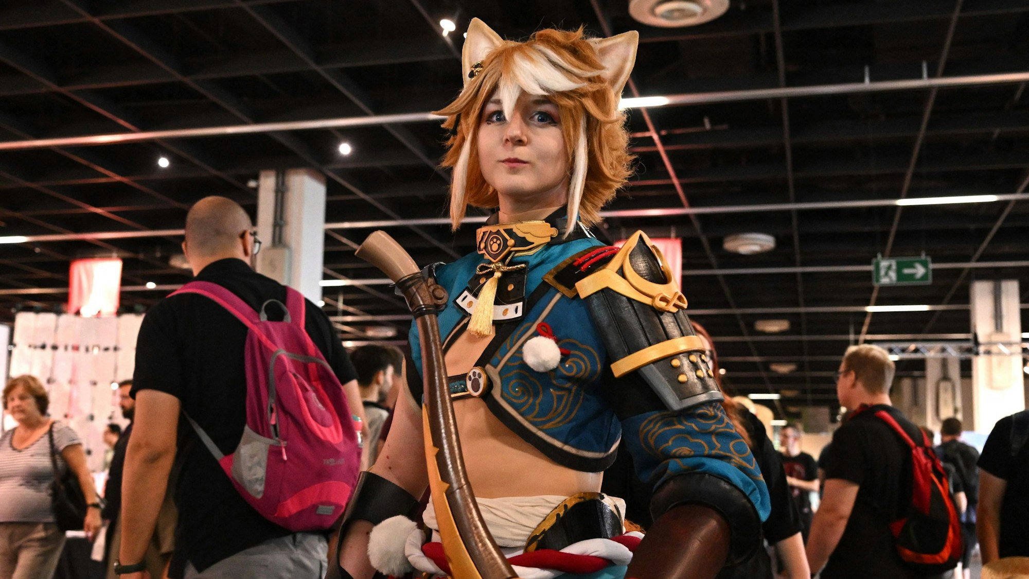 Kostüm als Outfit am Donnerstag auf der Gamescom in Köln.