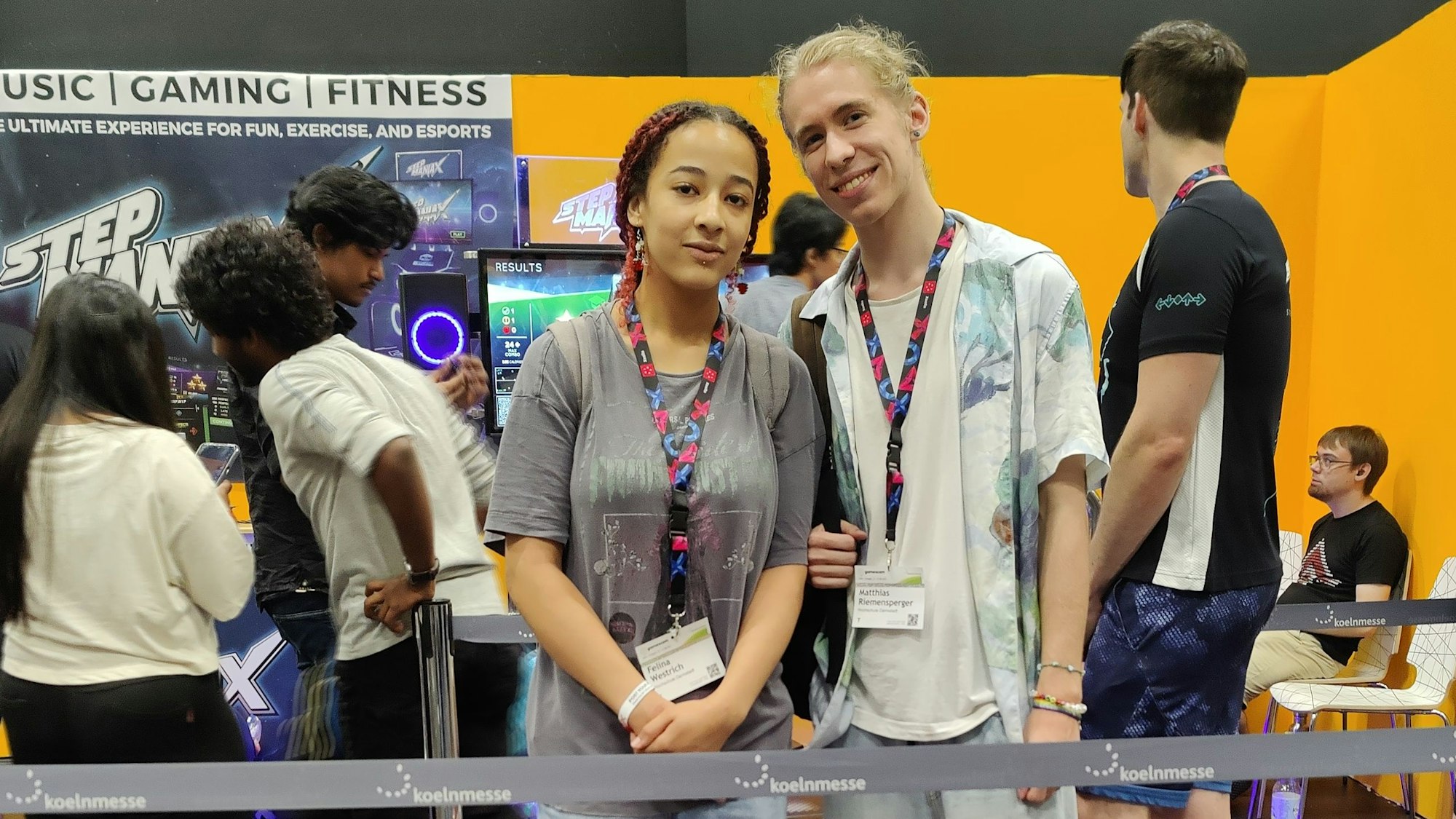 Angehende Spielentwickler Felina und Felix auf der Gamescom 2023