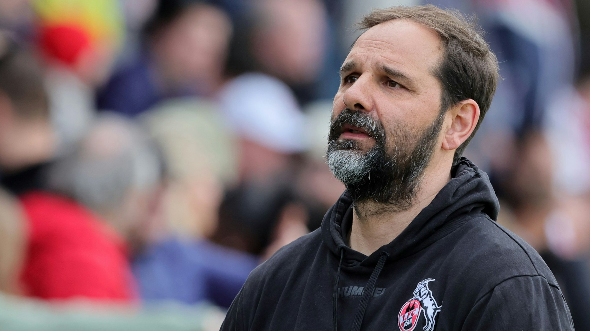 1.FC Köln U19 vs. FSV Mainz 05 U19, A Junioren Bundesliga, Halbfinal Rückspiel um die Deutsche Meisterschaft, Stefan Ruthenbeck (1.FC Köln), 14.04.2023, Bild: Herbert Bucco