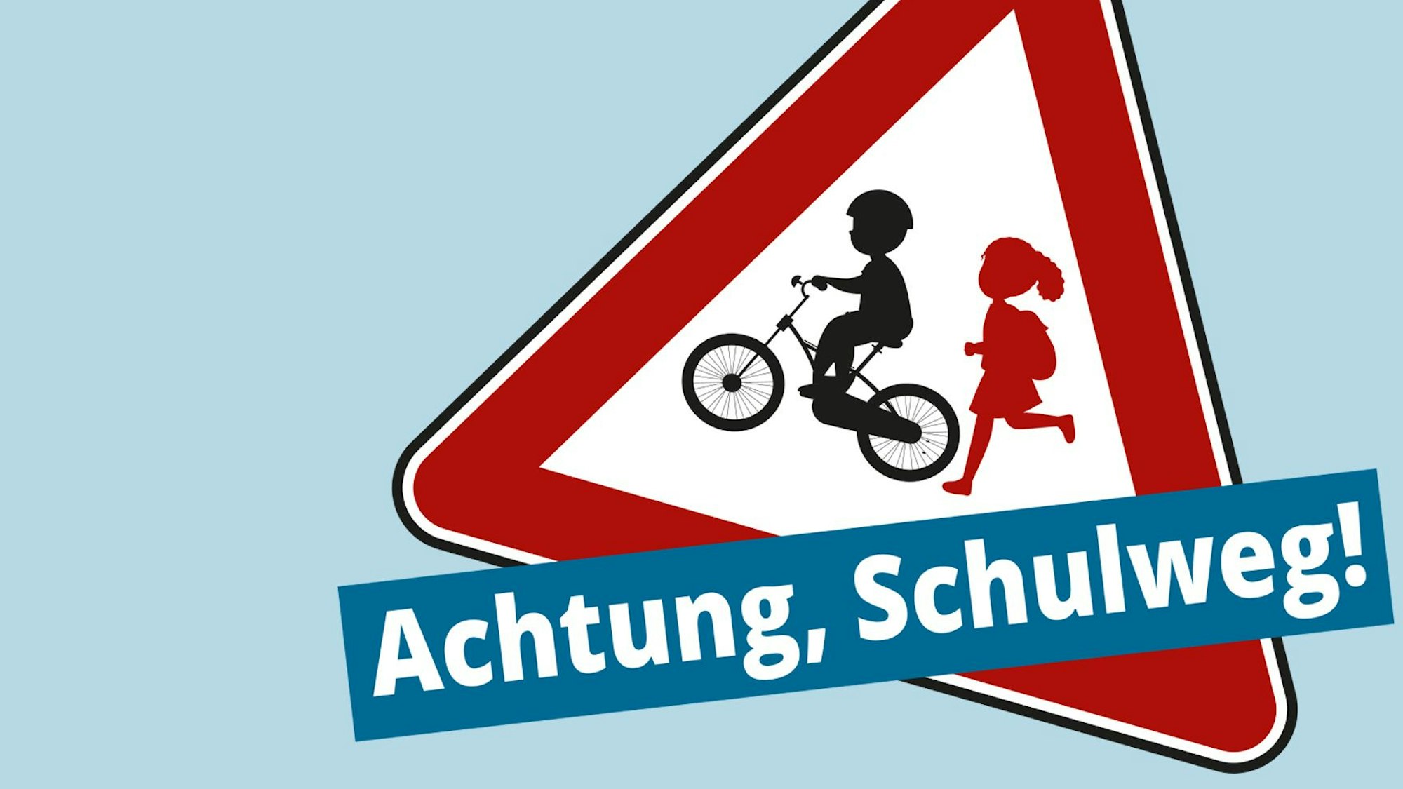 Kachel Achtung Schulweg