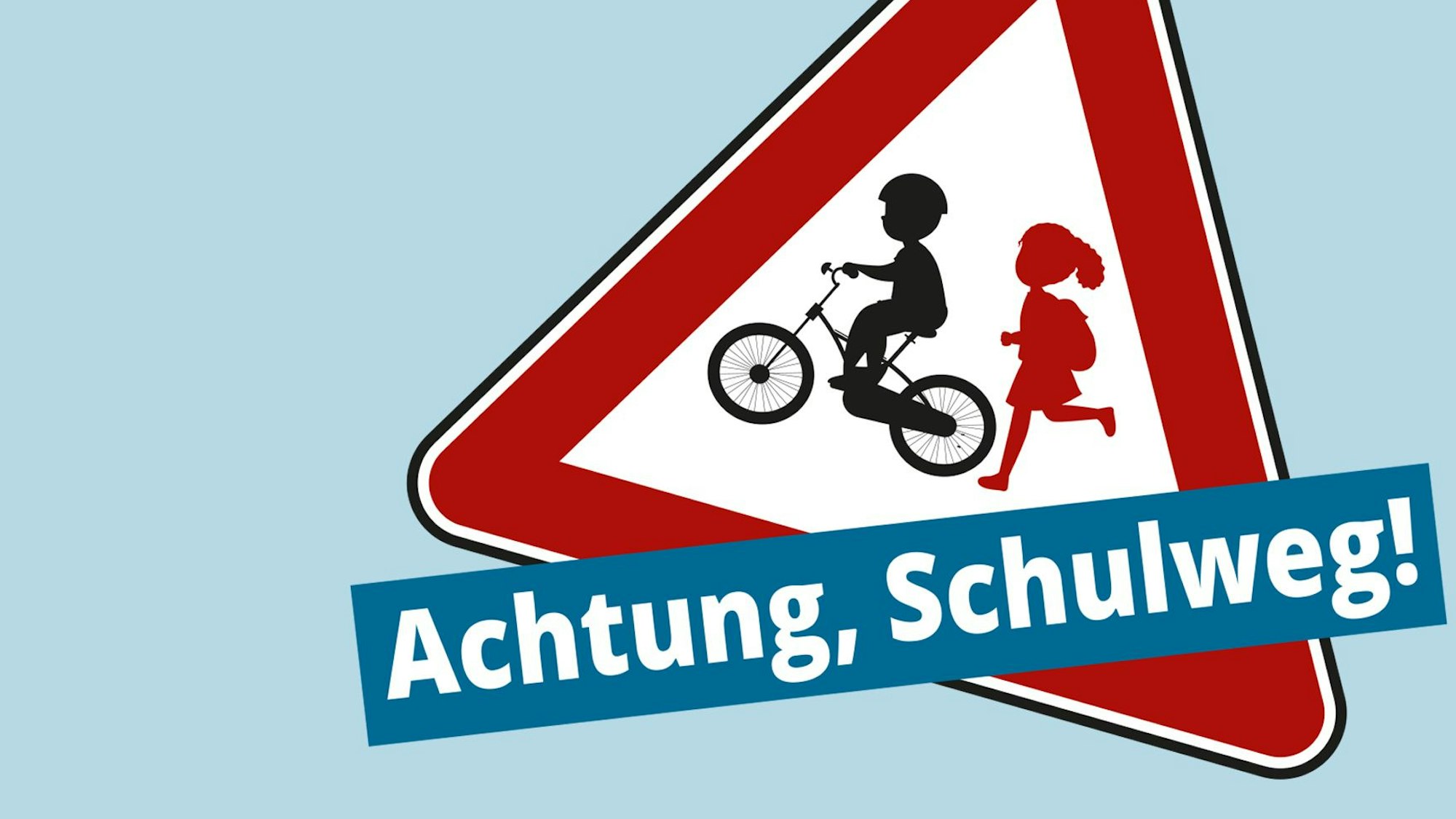 Kachel Achtung Schulweg