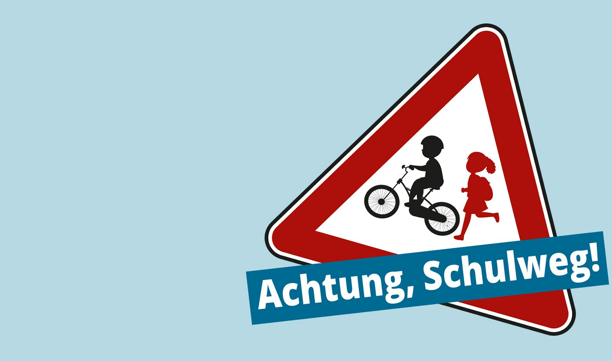 Kachel Achtung Schulweg
