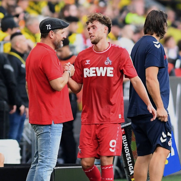 Steffen Baumgart nahm Luca Waldschmidt in Dortmund nach 66 Minuten vom Feld, dennoch war der Trainer zufrieden mit dem Zugang aus Wolfsburg.