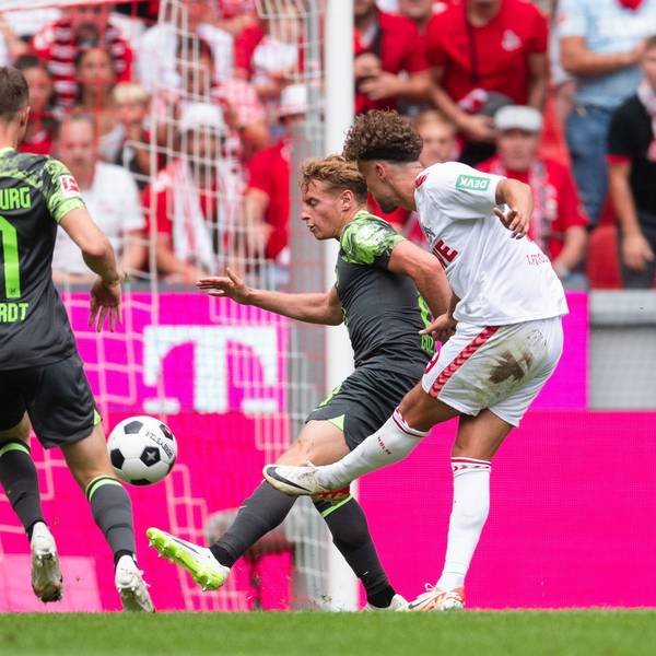 Luca Waldschmidt hat den 1. FC Köln in der 55. Minute in Führung geschossen. Das reichte jedoch nicht für einen Sieg gegen VfL Wolfsburg aus.