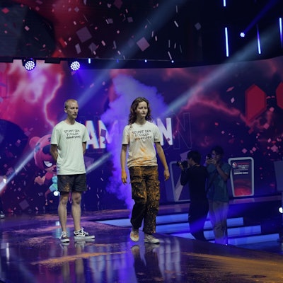 Aktivisten der Letzten Generation während eines Protests auf der Gamescom.