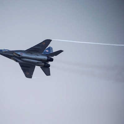 Ein MiG-29-Kampfjet der polnischen Luftwaffe. (Archivbild)