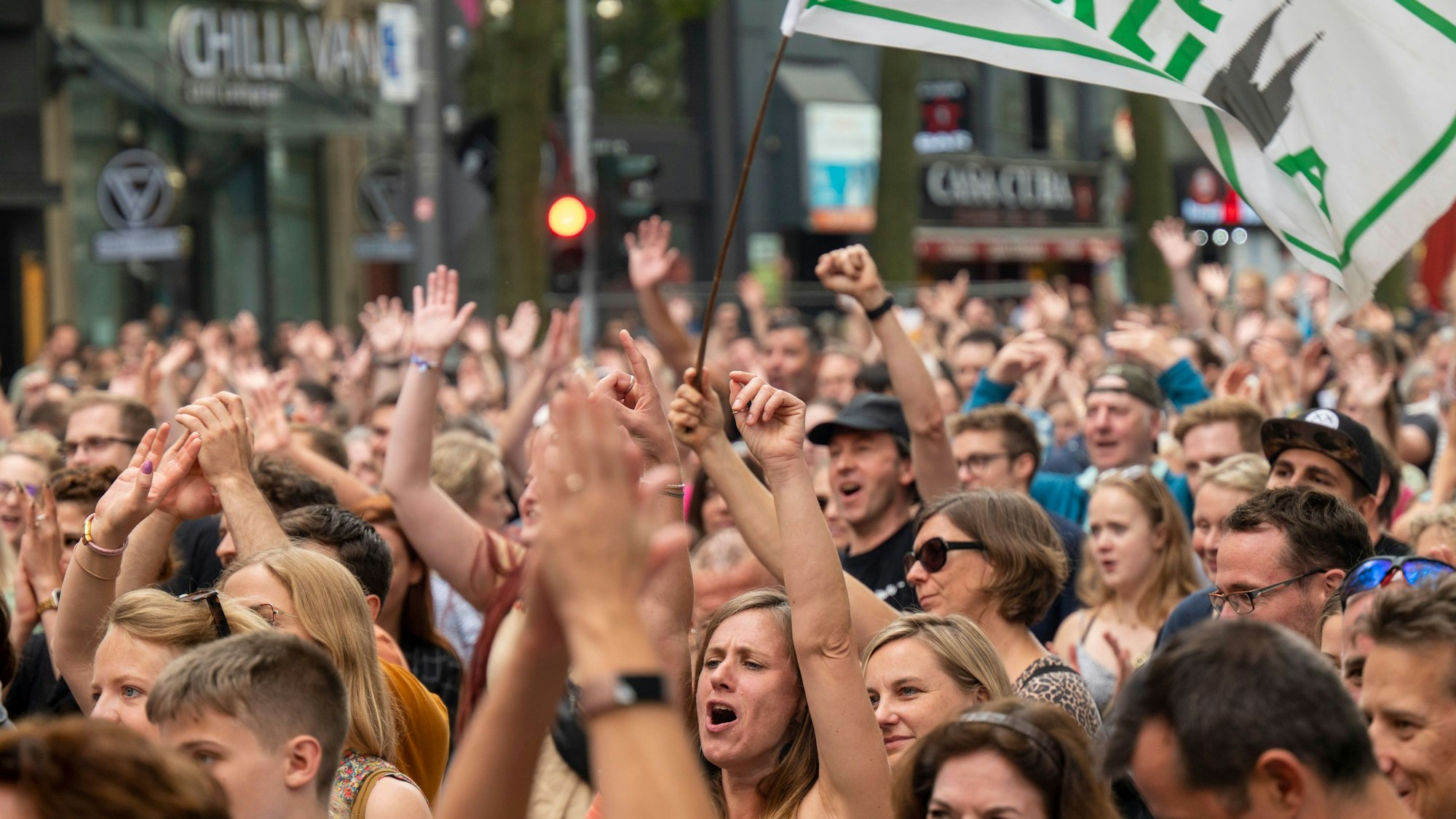 27.08.2023, Köln: Konzert im Rahmen des Gamescom City-Festivals mit dem Motto Arsch huh fürs Klima! Foto: Uwe Weiser