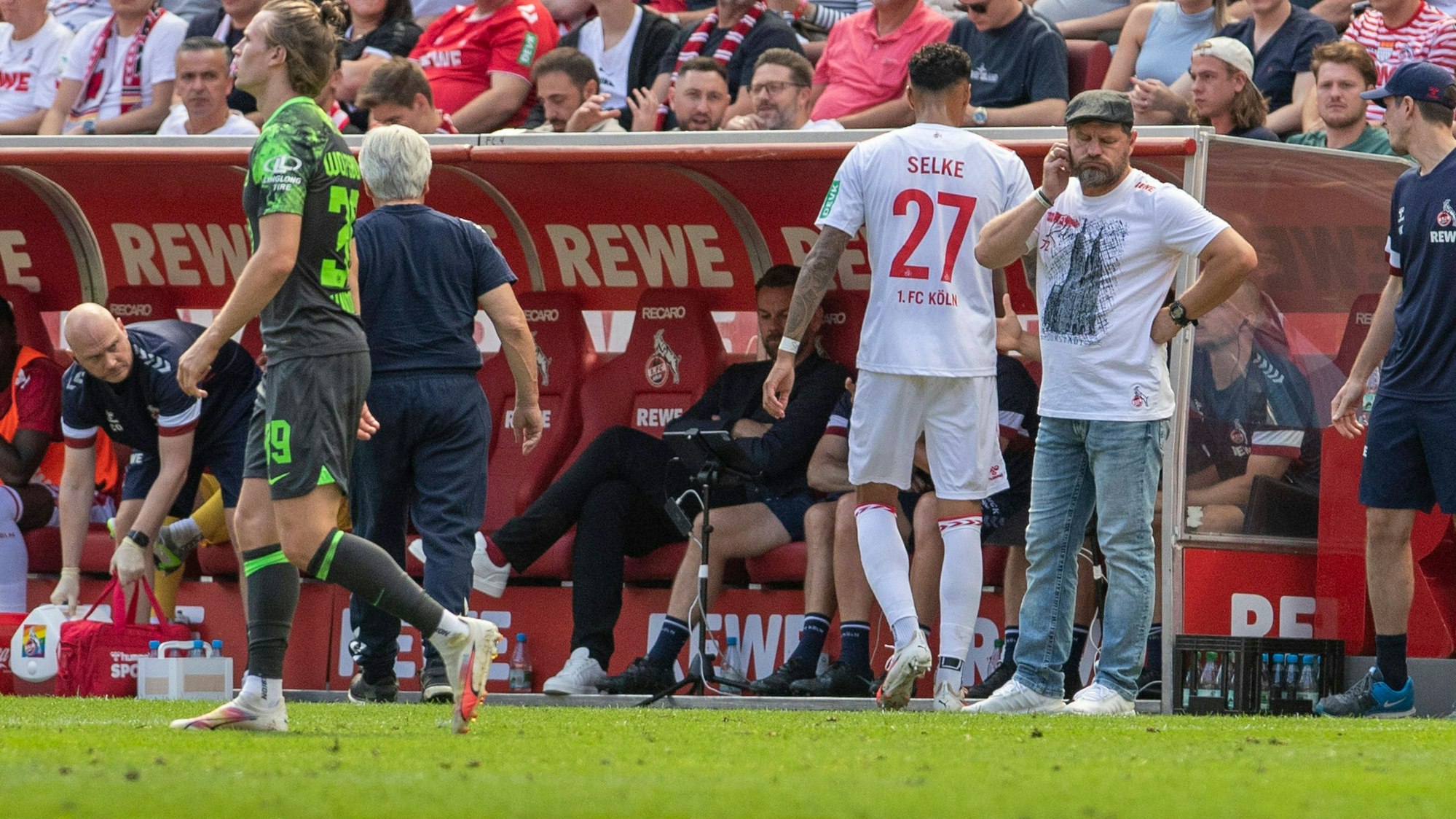 Davie Selke musste am Samstag bereits nach 27 Minuten vom Platz, Trainer Steffen Baumgart war bedient.