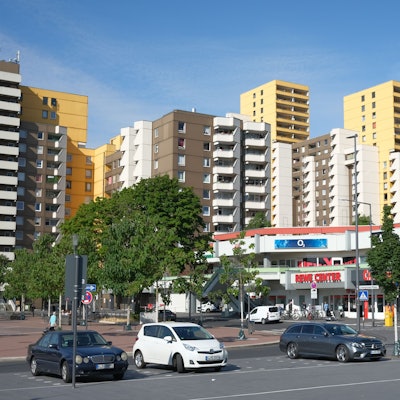 Man sieht die Hochhäuser in Köln-Chorweiler