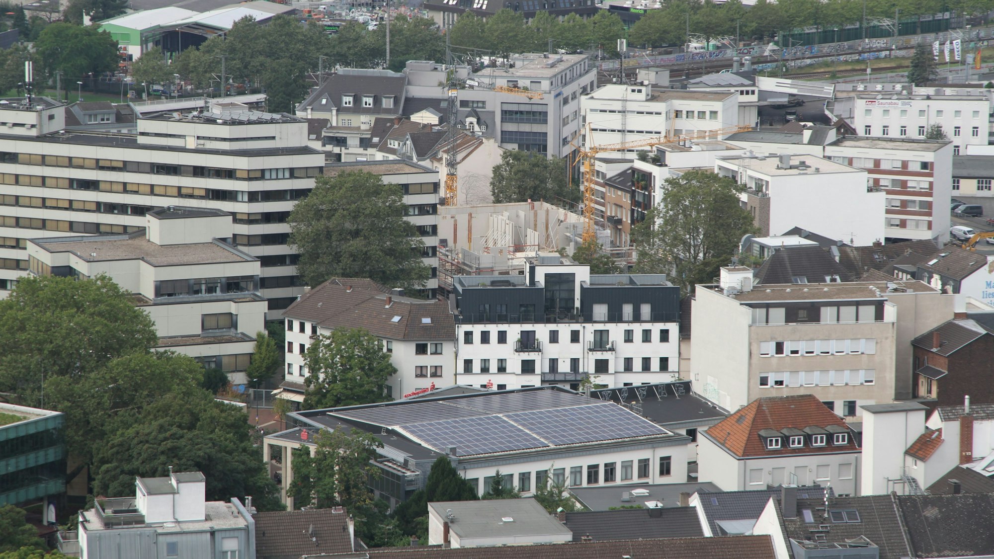 Blick auf die Siegburger Innenstadt