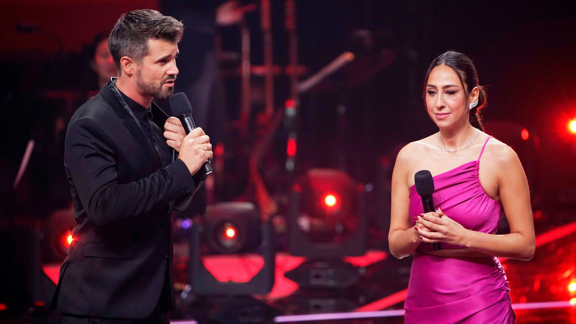 Thore Schölermann und Melissa Khalaj im Finale der 12. Staffel der Castingshow The Voice of Germany 2022.