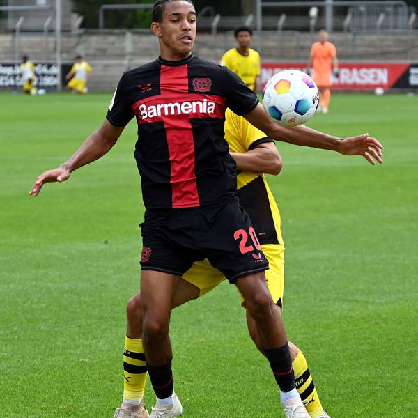 13.08.2023, Fussball-U19-Bayer 04-Dortmund
Francis Onyeka (Bayer)
Foto: Uli Herhaus