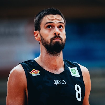 BB-TS BSW Sixers - Iserlohn Kangaroos Marko Boksic Iserlohn Kangaroos waehrend der Saison 2022-23 Herren in der Barmer 2. Bundesliga ProB zwischen BSW Sixers und Iserlohn Kangaroos in der Ballsporthalle Sandersdorf am 23. October 2022 in Sandersdorf, Sachsen Anhalt, Deutschland *** BB TS BSW Sixers Iserlohn Kangaroos Marko Boksic Iserlohn Kangaroos during the season 2022 23 men in the Barmer 2 Bundesliga ProB between BSW Sixers and Iserlohn Kangaroos at the Ballsporthalle Sandersdorf on 23 October 2022 in Sandersdorf, Sachsen Anhalt, Germany